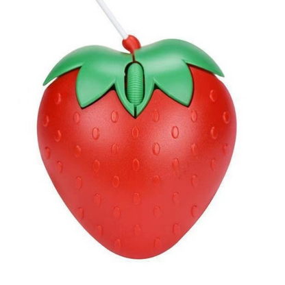 Wired cute mouse, gift mouse, fruit mouse, strawberry mouse