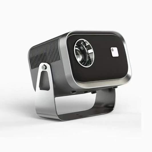Bedroom HD home projector, can project on the ceiling 360° rotating large screen projector