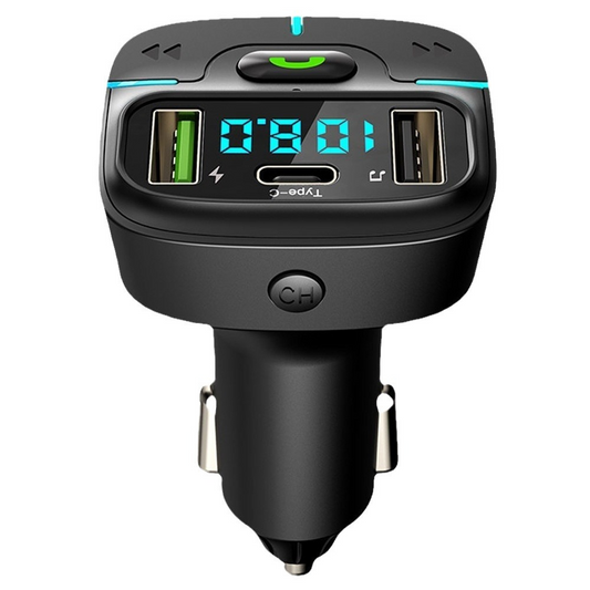 Car Bluetooth MP3 player fast charging car charger, heavy bass effect atmosphere light display