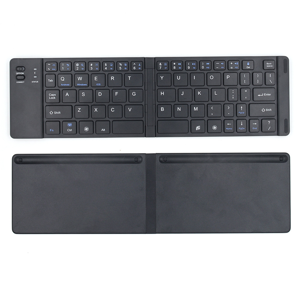 New wireless foldable charging Bluetooth keyboard, mini computer office thin foldable keyboard