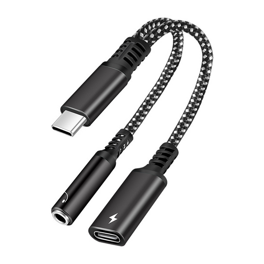 Type-c mobile phone headset adapter cable audio charging two-in-one one-to-two DAC digital decoding converter TPC